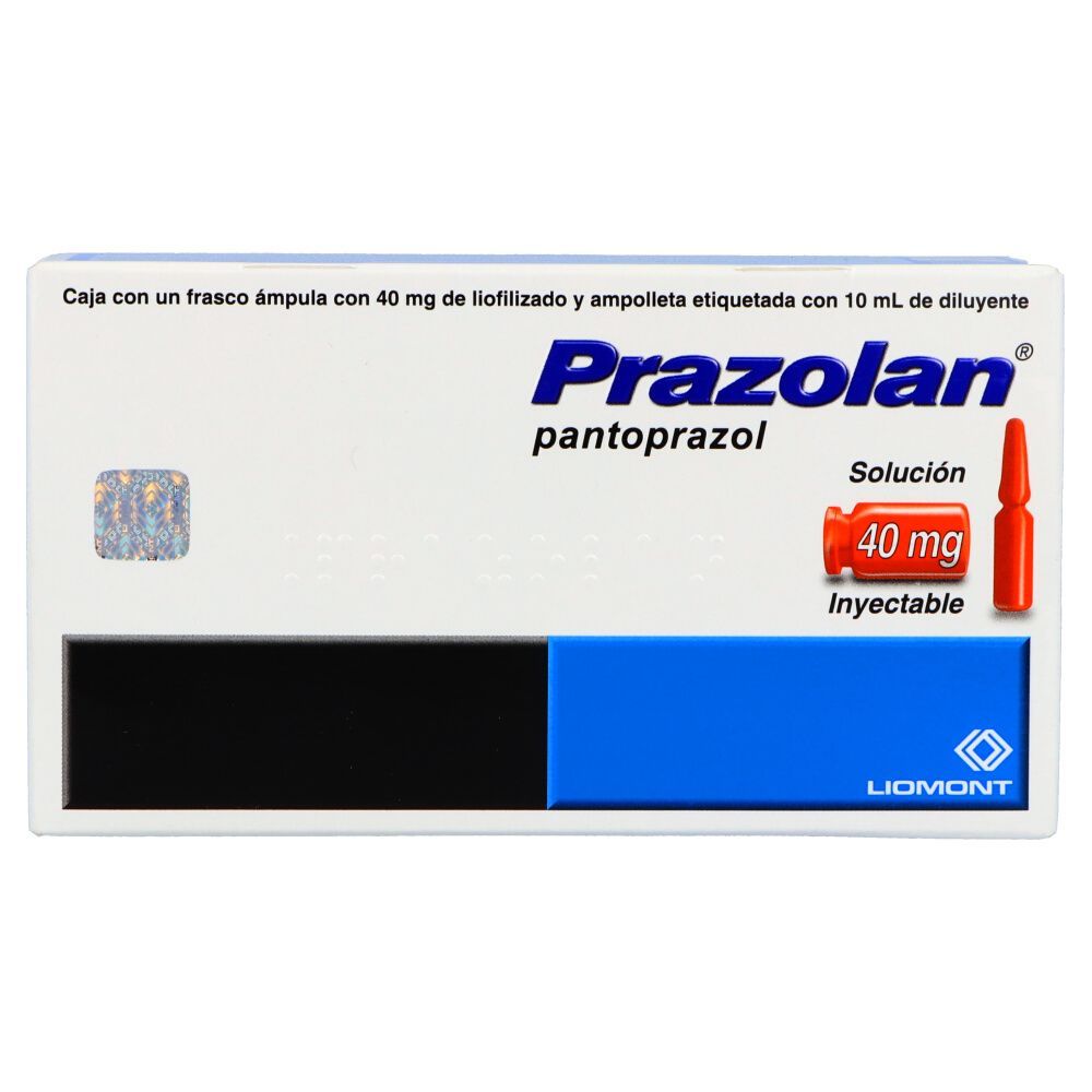 PRAZOLAN 40 MG SOL INY 10 ML