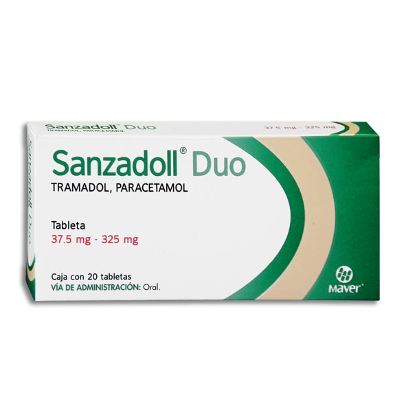 SANZADOLL DUO TAB. 37.5/325 MG. CAJA C/20