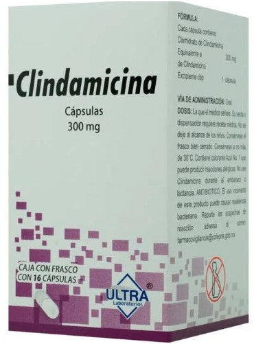 CLINDAMICINA 300MG 16 CAPS LGEN