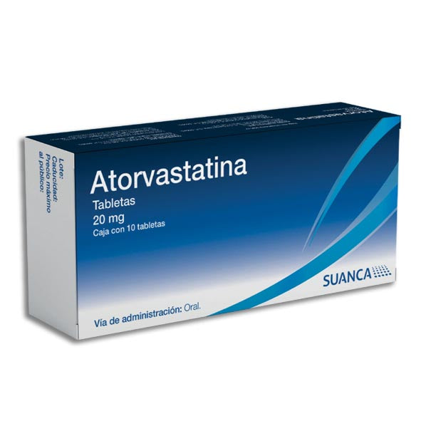 ATORVASTATINA 20 MG 10 TAB LGEN