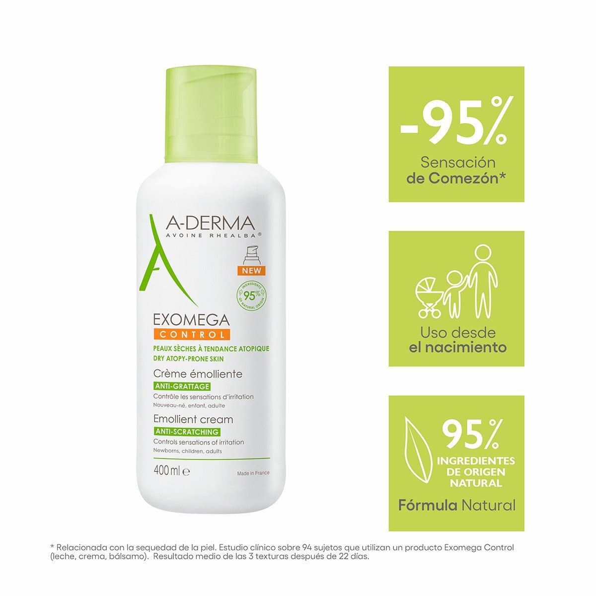 A-DERMA EXOMEGA CTRL CRA EMO 400ML