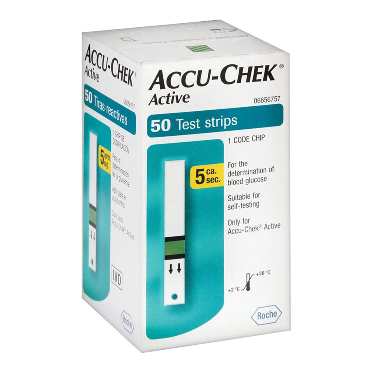 ACCU-CHEK ACTIVE GLUC TIRA50