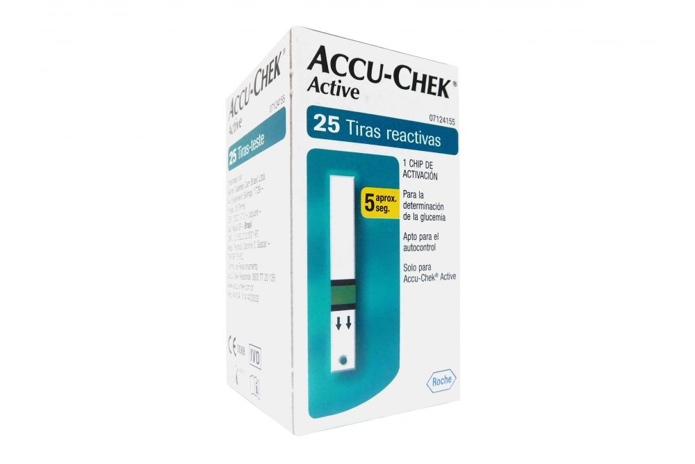 ACCU-CHEK ACTIVE GLUCOSE TIRAS25