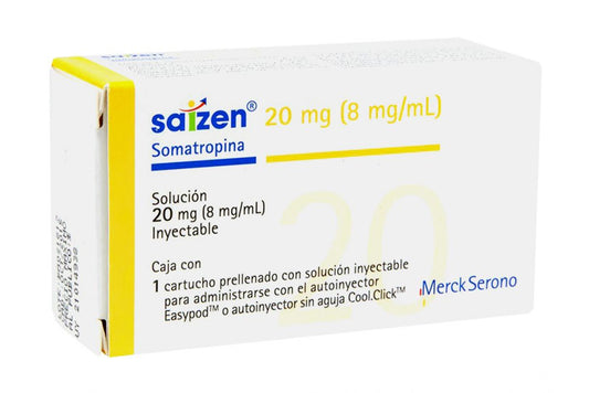 SAIZEN 20 MG SIN 1CAR C/2.5ML