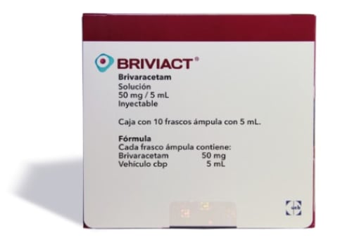 BRIVIACT 50MG SOL INY FA 10X5ML