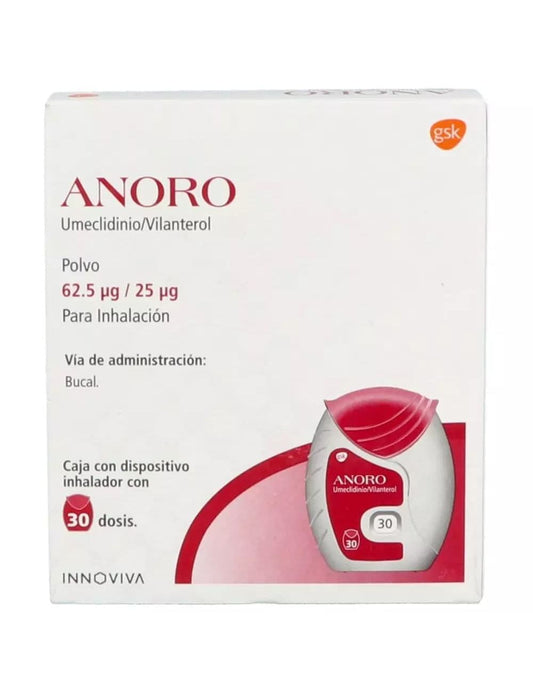 ANORO 62.5/25MCG INH 30 DOSIS PVO