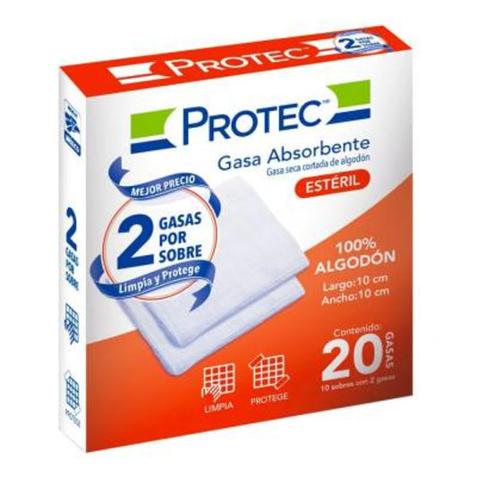 GASA EST PROTEC ABSO 10X10CM C/20