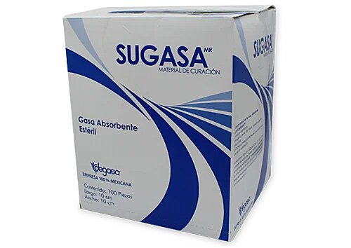 GASA ABS EST SUGASA 10X10CM C/100