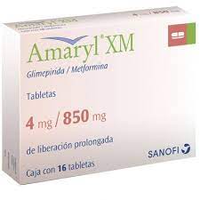 AMARYL XM 4/850 MG 16 TAB