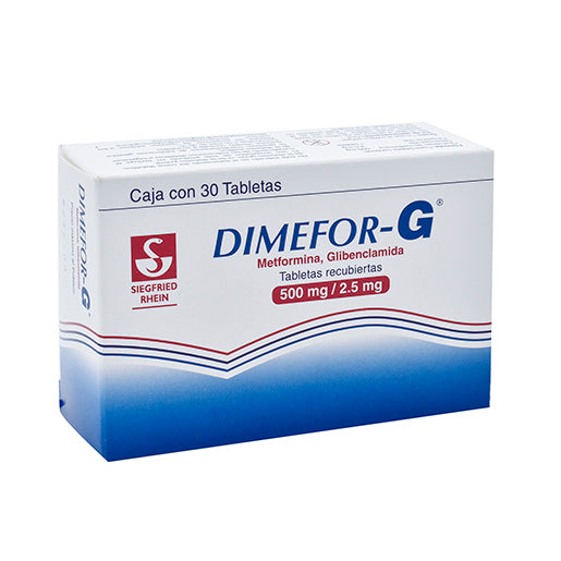 DIMEFOR-G 500/2.5MG 30 TAB REC