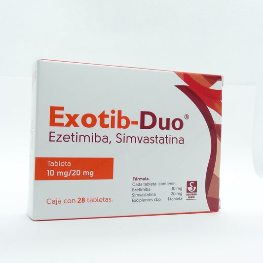 EXOTIB-DUO 10/20 MG 14 TAB