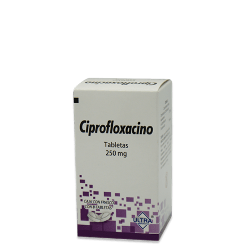 CIPROFLOXACINO 8 TAB 250 MG