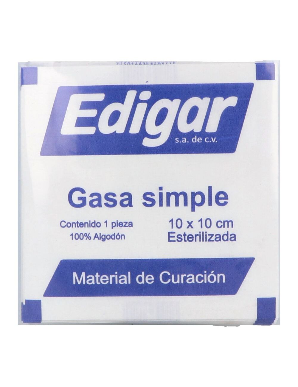 GASA EDIGAR 10X10CM C/10