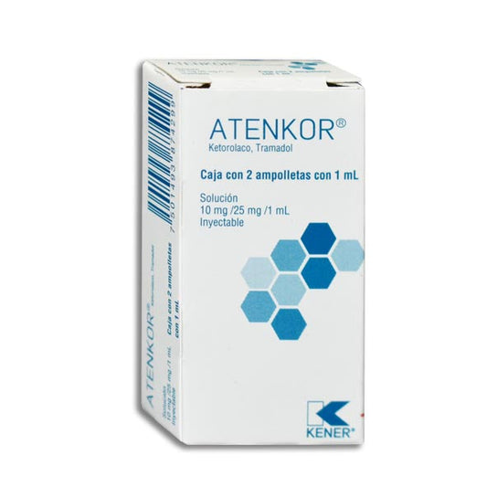 ATENKOR 10/25MG 1ML SOL INY 2 AMP