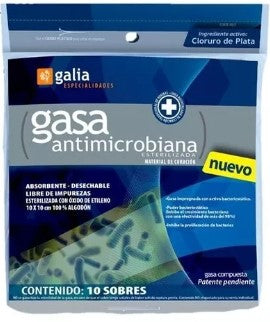 GASA GALIA EST ANTIMICRO 10X10 C/10