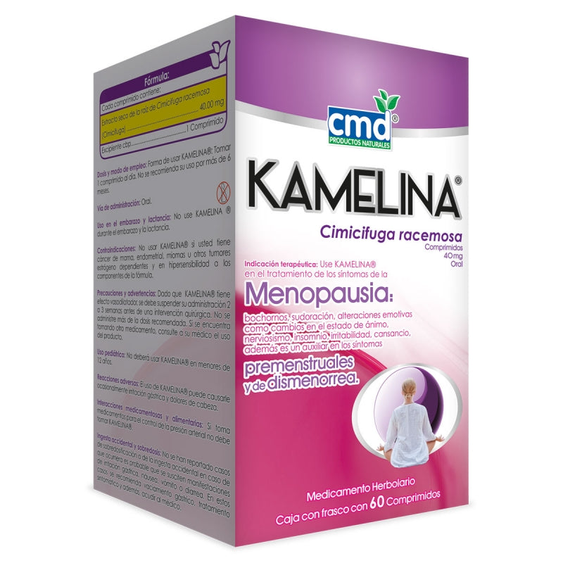 KAMELINA COMPR. 40 MG. CAJA C/FCO. C/60