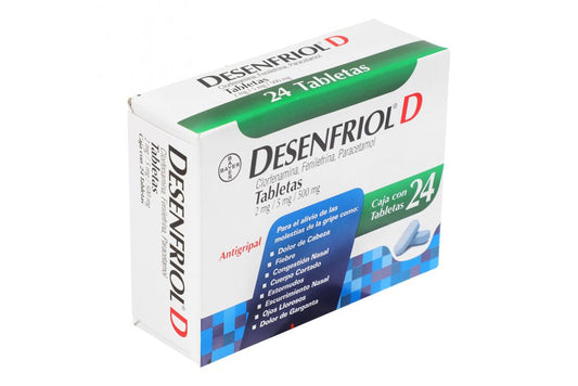 DESENFRIOL D 2/5/500MG 24 TAB