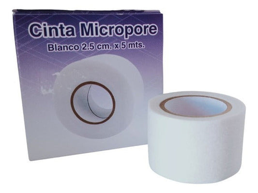 CINTA MICROPOR BCO 2.5CM X 5MT