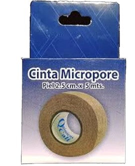 CINTA MICROPOR PIEL 2.5CM X 5MT