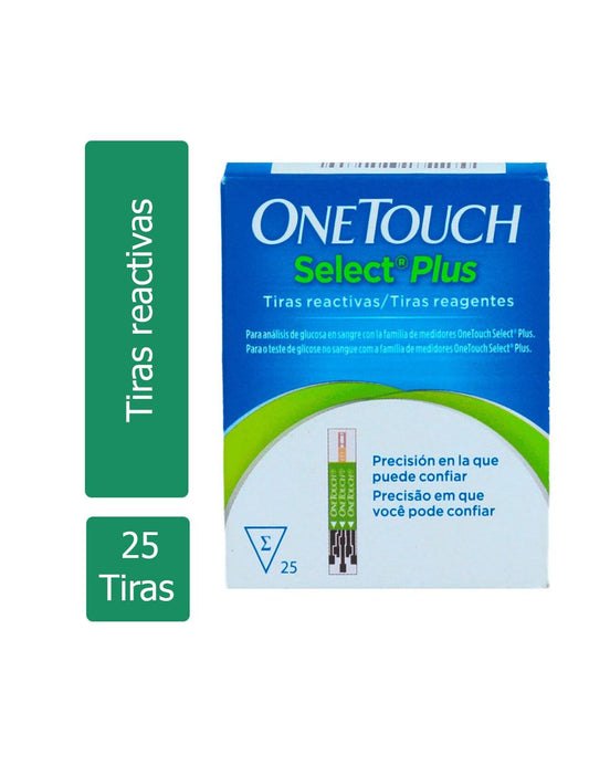 ONE TOUCH SELEC PLUS 25 TIRAS REACT