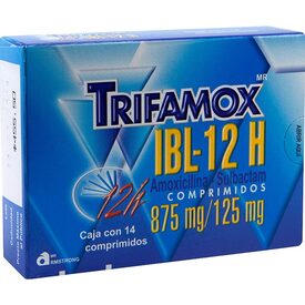 TRIFAMOX-IBL 12H 875 /125MG 14 CPR