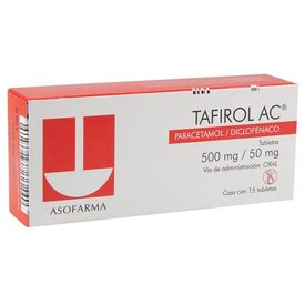 TAFIROL-AC 500/50 MG 15 TAB