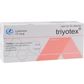 TRIYOTEX 75 MCG 30 CAPS