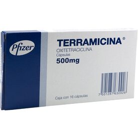 TERRAMICINA 500 MG 16 CAPS
