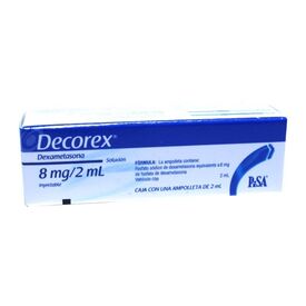 DECOREX 8MG SOL INY AMP 2ML