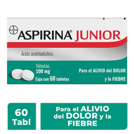 ASPIRINA JUNIOR 100MG 60 TAB