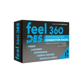 FEEL 360 GRIPE Y RESFRIAD 12TAB