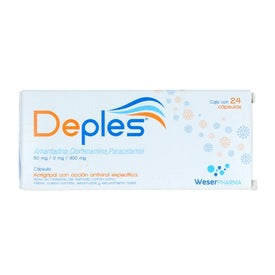 DEPLES 50/3/300 MG 24 CAPS