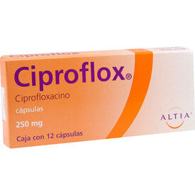 CIPROFLOX 250MG 12 CAPS