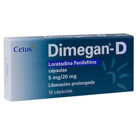 DIMEGAN-D 5/20 MG 10 CAPS
