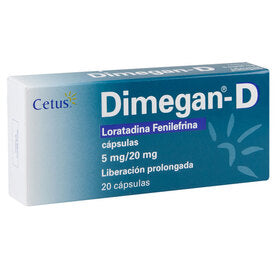 DIMEGAN-D 5/20 MG 20 CAPS