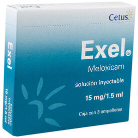 EXEL 15 MG AMP 3X1.5ML