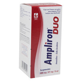 AMPLIRON DUO 400/57 MG FCO PVO 70ML