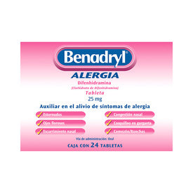 BENADRYL 25 MG 24 TAB