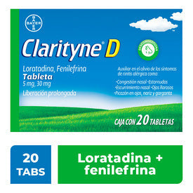 CLARITYNE-D 5/30MG 20 TAB