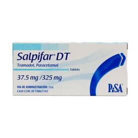 SALPIFAR DT 37.5MG/325MG 20 TAB