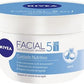 CRA NIVEA FAC 5EN1 CUID NUT 375ML