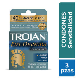 PRESERV TROJAN P- DESNUDA C/3