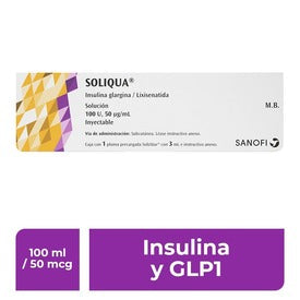 SOLIQUA 100U 50MCG S INY 3ML PLUM